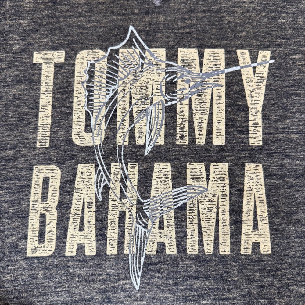 Tommy Bahama Mens Large Blue Crewneck Sweatshirt Long Sleeve Graphic Pullover - Picture 2 of 6